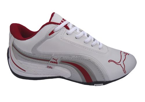 Tênis Puma Dri Branco e Vermelho